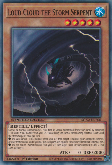 Loud Cloud the Storm Serpent [SGX2-ENE06] Common | Total Play