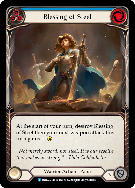 Blessing of Steel (Blue) [DYN075] (Dynasty) | Total Play