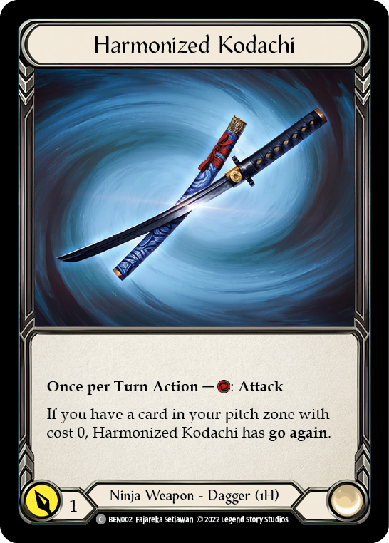 Harmonized Kodachi [BEN002] (Outsiders Benji Blitz Deck) | Total Play