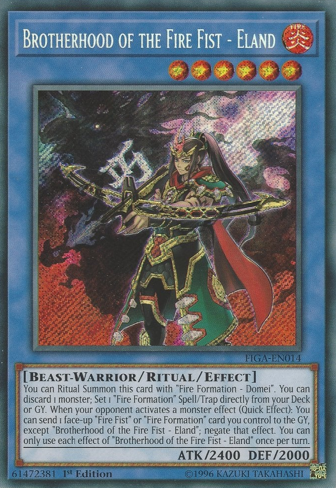 Brotherhood of the Fire Fist - Eland [FIGA-EN014] Secret Rare | Total Play
