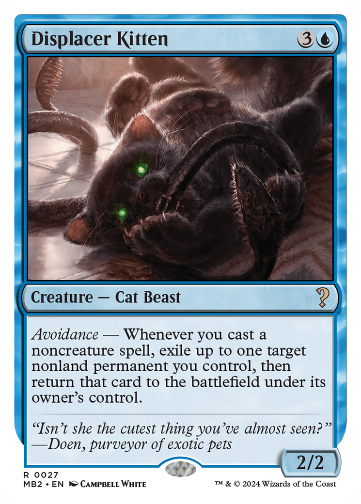 Displacer Kitten (White Border) [Mystery Booster 2] | Total Play