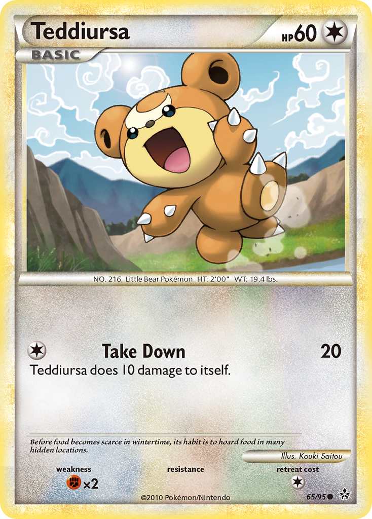 Teddiursa (65/95) [HeartGold & SoulSilver: Unleashed] | Total Play