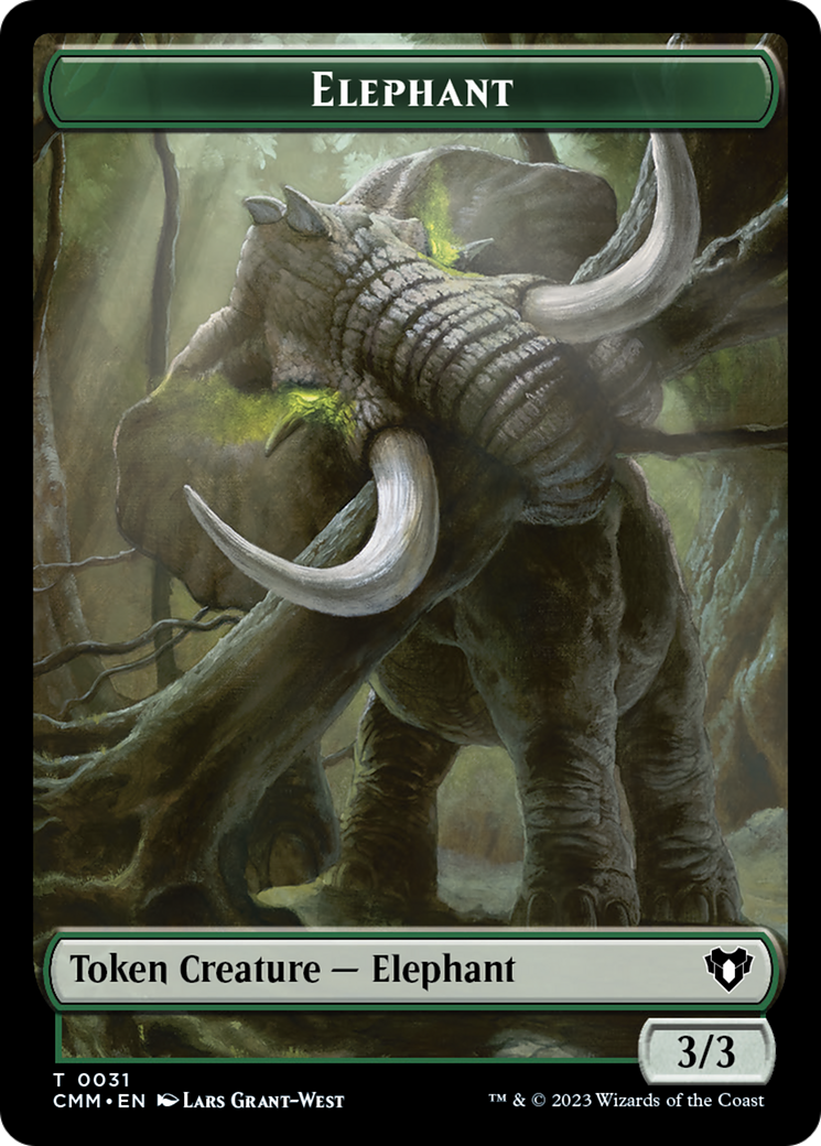 Elephant Token [Commander Masters Tokens] | Total Play