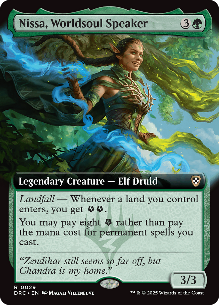 Nissa, Worldsoul Speaker (Extended Art) [Aetherdrift Commander] | Total Play