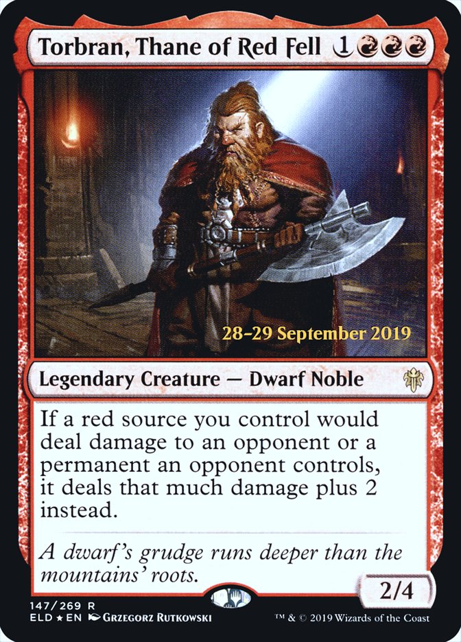 Torbran, Thane of Red Fell [Throne of Eldraine Prerelease Promos] | Total Play