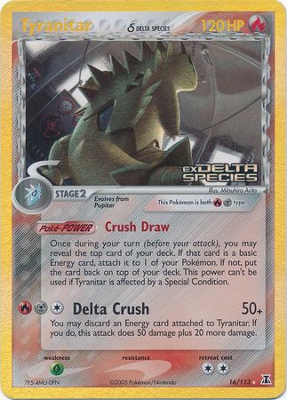 Tyranitar (16/113) (Delta Species) (Stamped) [EX: Delta Species] | Total Play