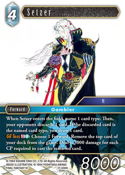 Setzer [Rebellion's Call] | Total Play