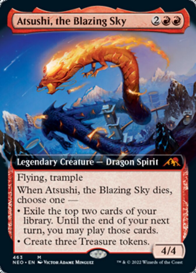 Atsushi, the Blazing Sky (Extended Art) [Kamigawa: Neon Dynasty] | Total Play