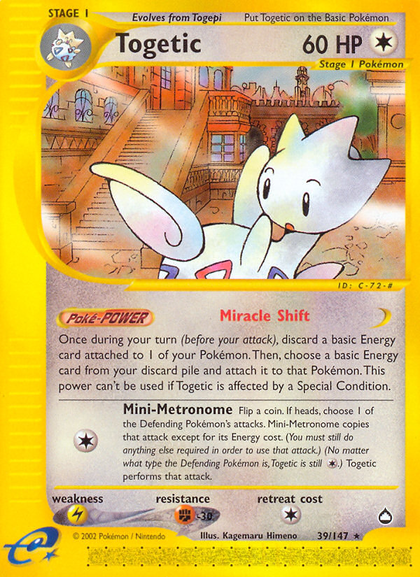 Togetic (39/147) [Aquapolis] | Total Play
