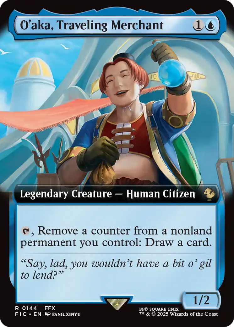 O'aka, Traveling Merchant (Extended Art) [FINAL FANTASY Commander] | Total Play