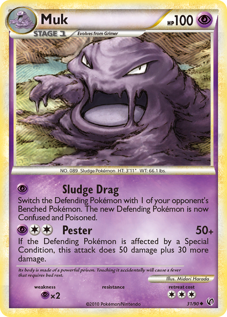 Muk (31/90) [HeartGold & SoulSilver: Undaunted] | Total Play