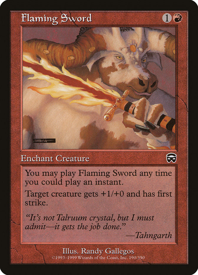 Flaming Sword [Mercadian Masques] | Total Play