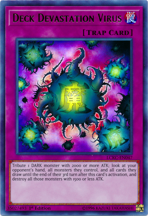 Deck Devastation Virus [LCKC-EN047] Ultra Rare | Total Play