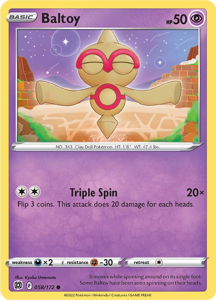 Baltoy (058/172) [Sword & Shield: Brilliant Stars] | Total Play
