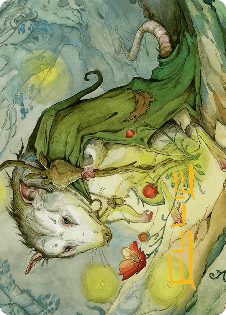 Tender Wildguide Art Card (Gold-Stamped Signature) [Bloomburrow Art Series] | Total Play