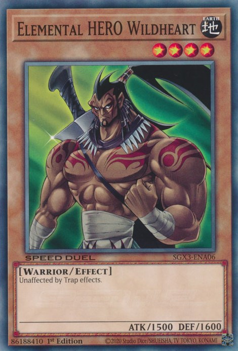 Elemental HERO Wildheart [SGX3-ENA06] Common | Total Play