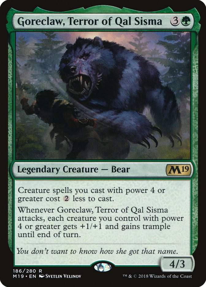 Goreclaw, Terror of Qal Sisma [Core Set 2019] | Total Play