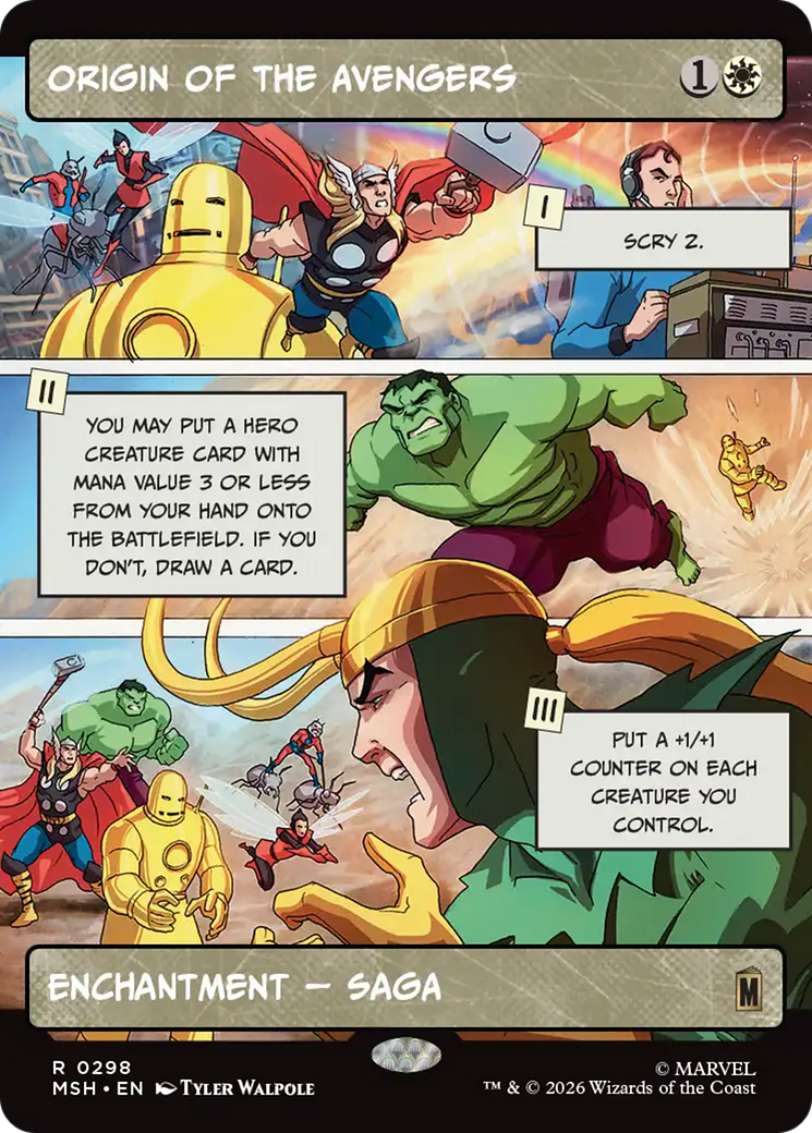 Origin of the Avengers (Borderless) [Marvel Super Heroes] | Total Play