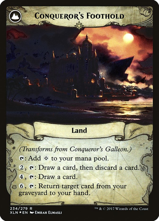 Conqueror's Galleon // Conqueror's Foothold [Ixalan Prerelease Promos] | Total Play