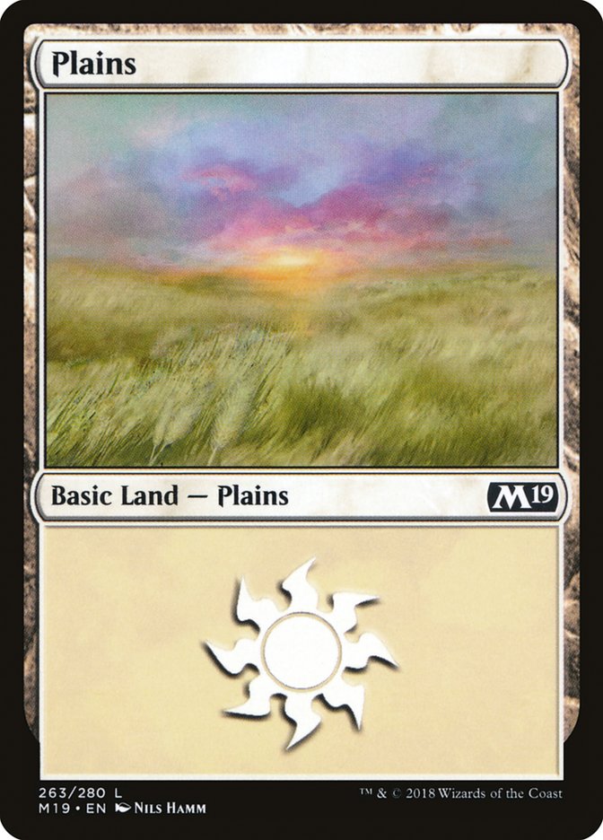 Plains (263) [Core Set 2019] | Total Play