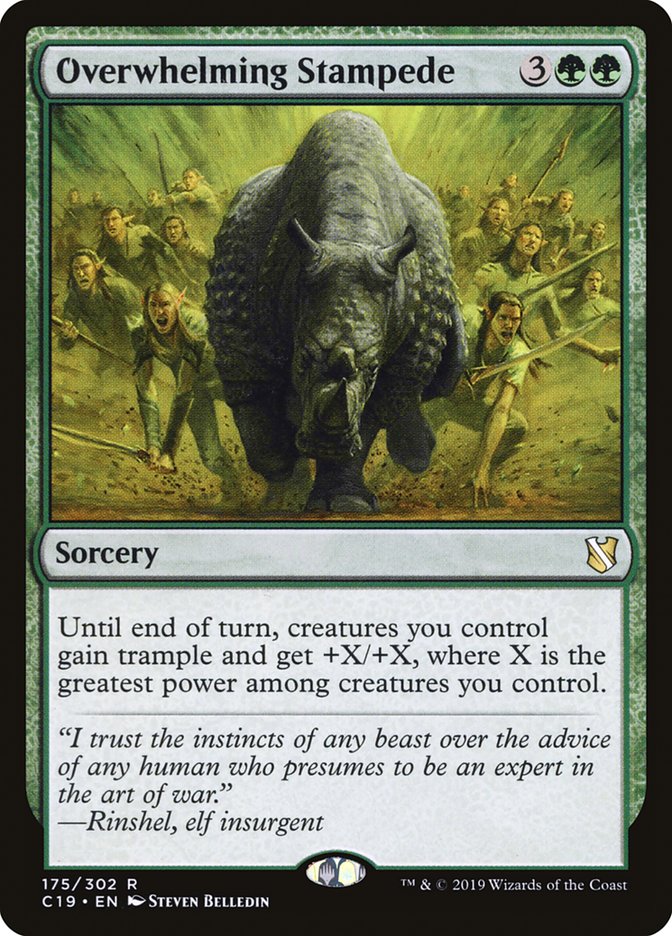 Overwhelming Stampede [Commander 2019] | Total Play