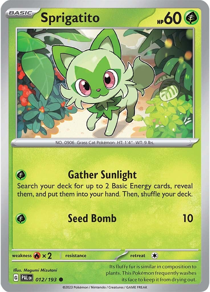 Sprigatito (012/193) [Scarlet & Violet: Paldea Evolved] | Total Play