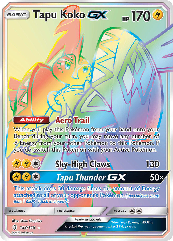 Tapu Koko GX (153/145) [Sun & Moon: Guardians Rising] | Total Play