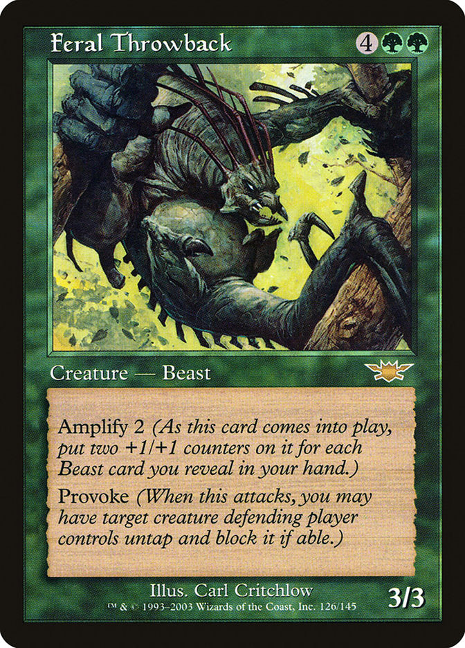 Feral Throwback [Legions] | Total Play