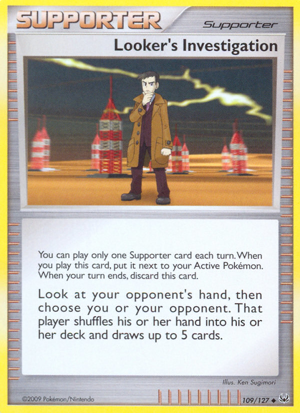 Looker's Investigation (109/127) [Platinum: Base Set] | Total Play