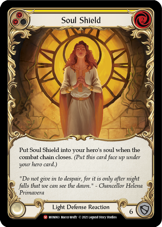 Soul Shield [MON063-RF] (Monarch)  1st Edition Rainbow Foil | Total Play