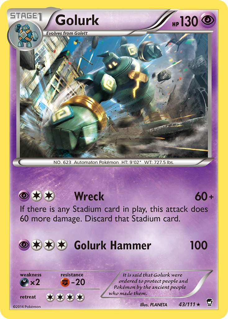 Golurk (43/111) [XY: Furious Fists] | Total Play