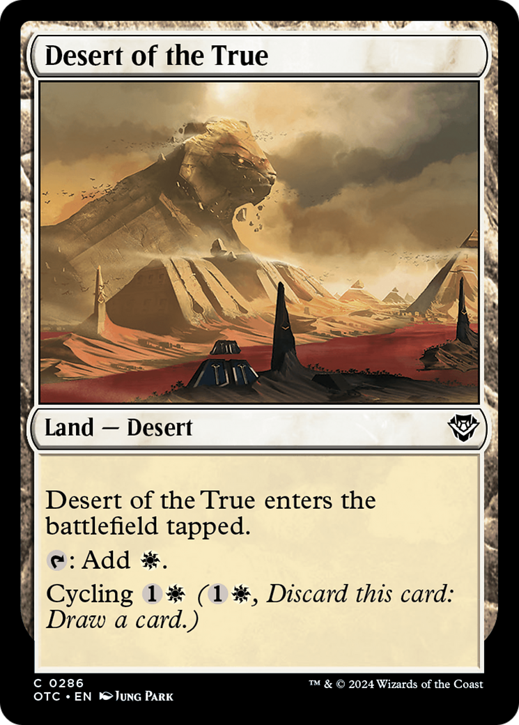 Desert of the True [Outlaws of Thunder Junction Commander] | Total Play