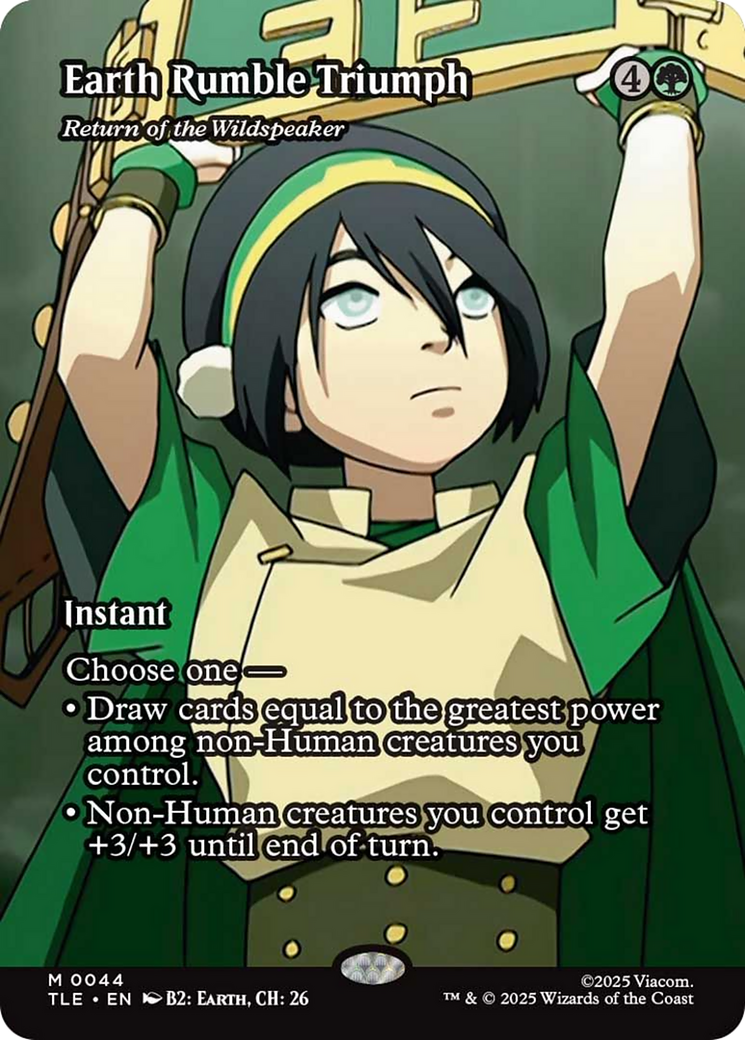 Earth Rumble Triumph - Return of the Wildspeaker (Borderless) [Avatar: The Last Airbender: Eternal-Legal] | Total Play