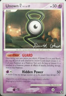 Unown G LV.17 (57/106) (Stallgon - David Cohen) [World Championships 2009] | Total Play