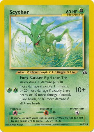 Scyther (46/75) [Neo Discovery Unlimited] | Total Play