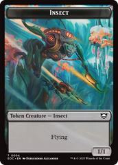 Insect // Golem (0013) Double-Sided Token [Edge of Eternities Commander Tokens] | Total Play