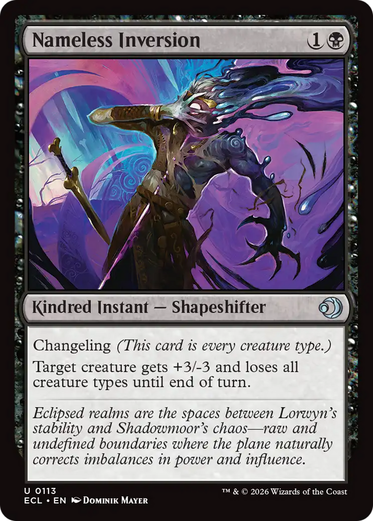 Nameless Inversion [Lorwyn Eclipsed] | Total Play