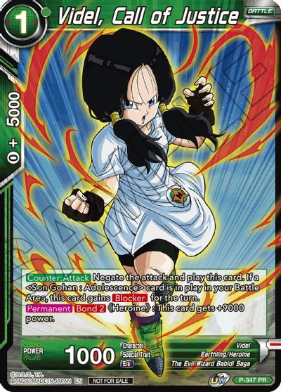 Videl, Call of Justice (P-347) [Tournament Promotion Cards] | Total Play