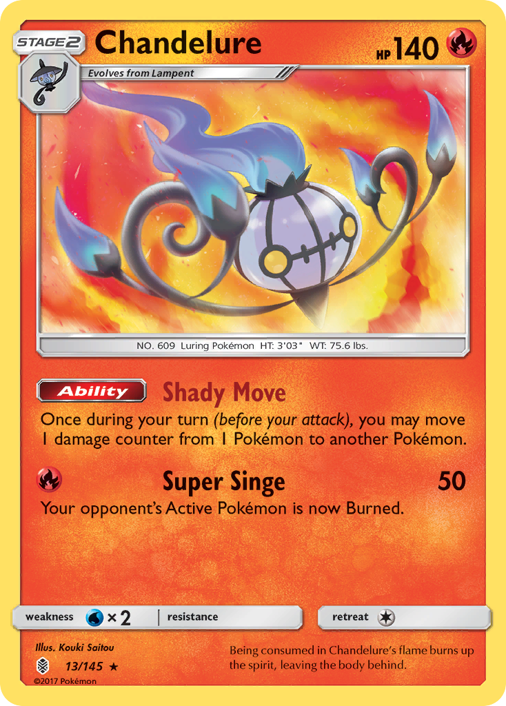 Chandelure (13/145) [Sun & Moon: Guardians Rising] | Total Play