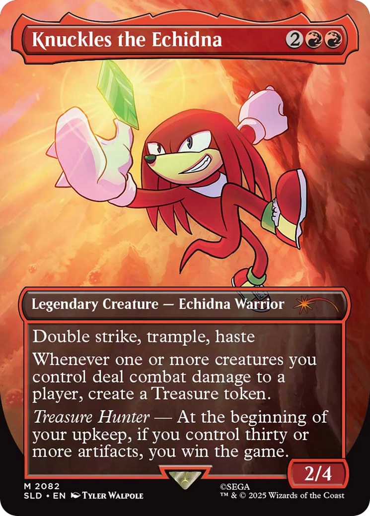 Knuckles the Echidna (Rainbow Foil) [Secret Lair Drop Series] | Total Play