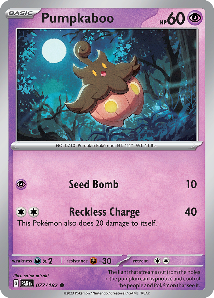 Pumpkaboo (077/182) [Scarlet & Violet: Paradox Rift] | Total Play