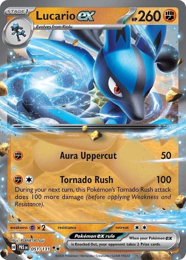 Lucario ex (051/131) [Scarlet & Violet: Prismatic Evolutions] | Total Play