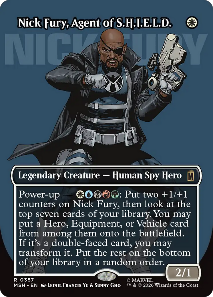 Nick Fury, Agent of S.H.I.E.L.D. (Borderless) (0357) [Marvel Super Heroes] | Total Play