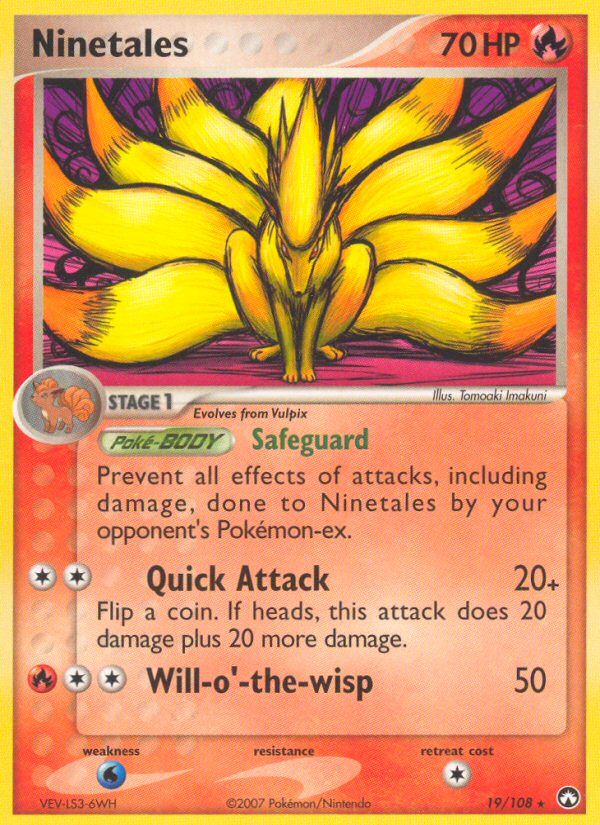 Ninetales (19/108) [EX: Power Keepers] | Total Play