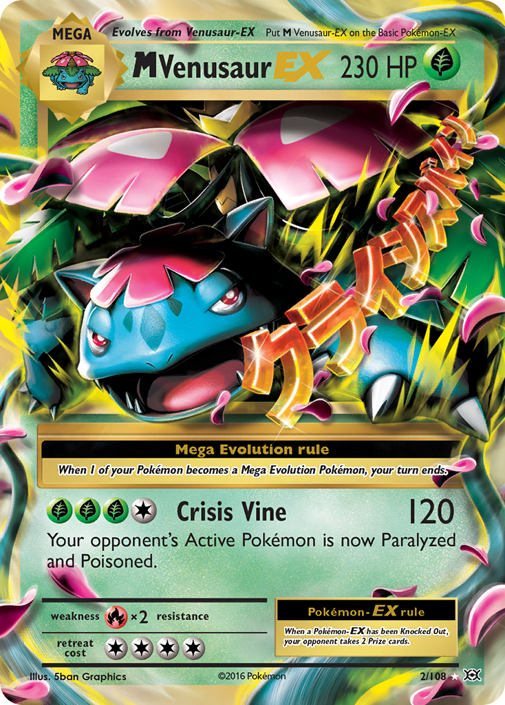 M Venusaur EX (2/108) [XY: Evolutions] | Total Play