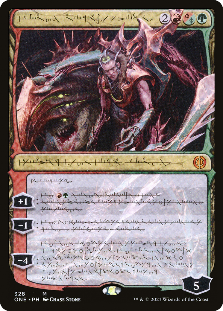 Lukka, Bound to Ruin (Phyrexian) [Phyrexia: All Will Be One] | Total Play