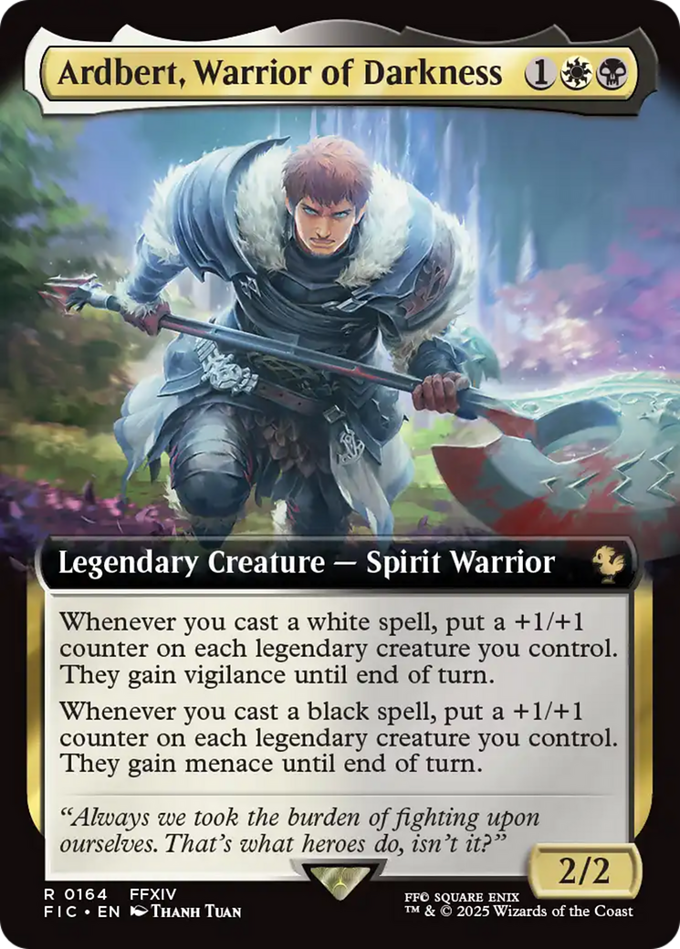 Ardbert, Warrior of Darkness (Extended Art) [FINAL FANTASY Commander] | Total Play