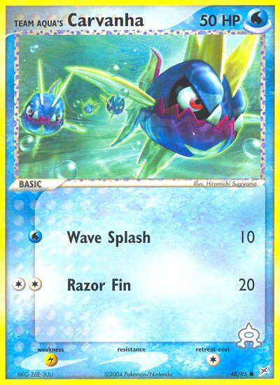 Team Aqua's Carvanha (48/95) [EX: Team Magma vs Team Aqua] | Total Play
