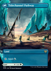 Barkchannel Pathway // Tidechannel Pathway (Borderless Alternate Art) [Kaldheim] | Total Play