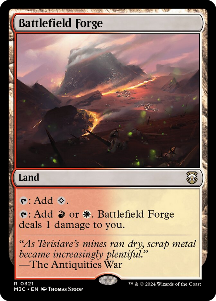 Battlefield Forge (Ripple Foil) [Modern Horizons 3 Commander] | Total Play